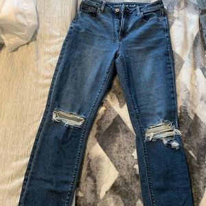 American Eagle Straight Leg Mid Rise Jeans